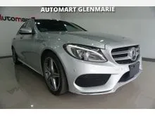 WOW SPECIAL OFFER 2017 C180 (A) MERCEDES BENZ AMG SEDAN IRRIDIUM SILVER, LEATHER SEAT + 5 YEARS WARRANTY
