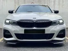 NEW STOCK, BMW 330i MSPORT 2.0 B48 , FULL ORI BODYKIT OPTION , FSRECORD BMW PJ , SPORT EXHAUST SYSTEM , ACCIDENT FREE , ORIGINAL PEARL WHITE PAINT ,
