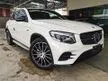 Recon 2017 Mercedes-Benz GLC43 AMG 3.0 4MATIC Coupe - AMG BODYKIT AMG SPORT RIM DVD BURMESTER SOUND SYSTEM HUD 4-CAM BSM SUNROOF POWER BOOT - Cars for sale