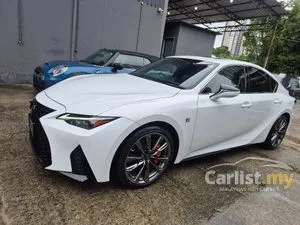 2021 Lexus IS 300 2.0 F Sport Sedan/GRADE 4.5/SUNROOF/RED INTERIOR/360CAMERA/40K KM MILEAGE/MEMORY SEAT/JAPAN SPEC/UNREG21
