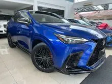 2023 Lexus NX 350 2.4 F Sport SUV / GRADE 4.5 / 8 YEARS WARRANTY / TRD BODYKIT / TRD MUFFLER / TRD SPORT RIM / PANORAMIC ROOF / HUD / BSM / 360 CAMERA