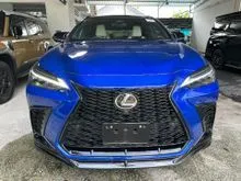 2023 Lexus NX 350 2.4 F Sport SUV / GRADE 4.5 / 7 YEARS WARRANTY / TRD BODYKIT / TRD MUFFLER / TRD SPORT RIMS / PANORAMIC ROOF / HUD / BSM / 360 CAM