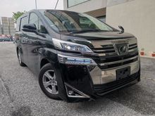 BEST 2018 Toyota Vellfire 2.5 X 8 SEATER BLACK FAST SELLING UNREG