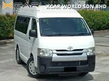 2017 TOYOTA HIACE WINDOW VAN 2.7 HIGH ROOF (M) * 1 YEARS WARRANTY *GUARANTEE No Accident/No Total Lost/No Flood & 5 Day Money back Guarantee*