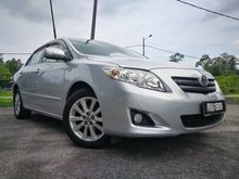 (High Loan Available)(Guarantee True Year 2010)(Full Leather Seat)(Corolla Altis 1.8 E)(One Lady Owner)(Free Warranty)(Nice Plate 1909)(Silver)