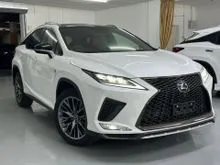2022 Lexus RX 300 2.0 F Sport PANORAMIC SUNROOF, 360 CAMERA, BLIND SPOT MONITOR, HEAD UP DISPLAY ORI LOW MILEAGE READY STOCK UNREG