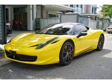 Ferrari 458 Italia 4.5 V8 Full Spec * Lifter System * Reverse Camera * JBL Sound System * Racing Bucket Seat * ORIGINAL CONDITIONS