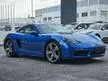 Recon Porsche Cayman 718 Coupe 2.0 Shark Blue In The Town / Free Accident / Free Warranty / Free Tinted & MORE