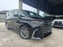 2025 Toyota Alphard 2.5 Z Grade 4.5A Sun Roof 4Cam360View PCS LTA BSM DIM HUD Display Audio Roof Monitor Leather Side Step Power Boot Unregister