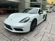 Recon 2019 Porsche 718 2.0 Cayman T UNREGISTERED UK SPEC SPORT EXHAUST SPORT CHRONO PACKAGE DYNAMIC REAR SPOILER CALL FOR BEST DEAL IN TOWN