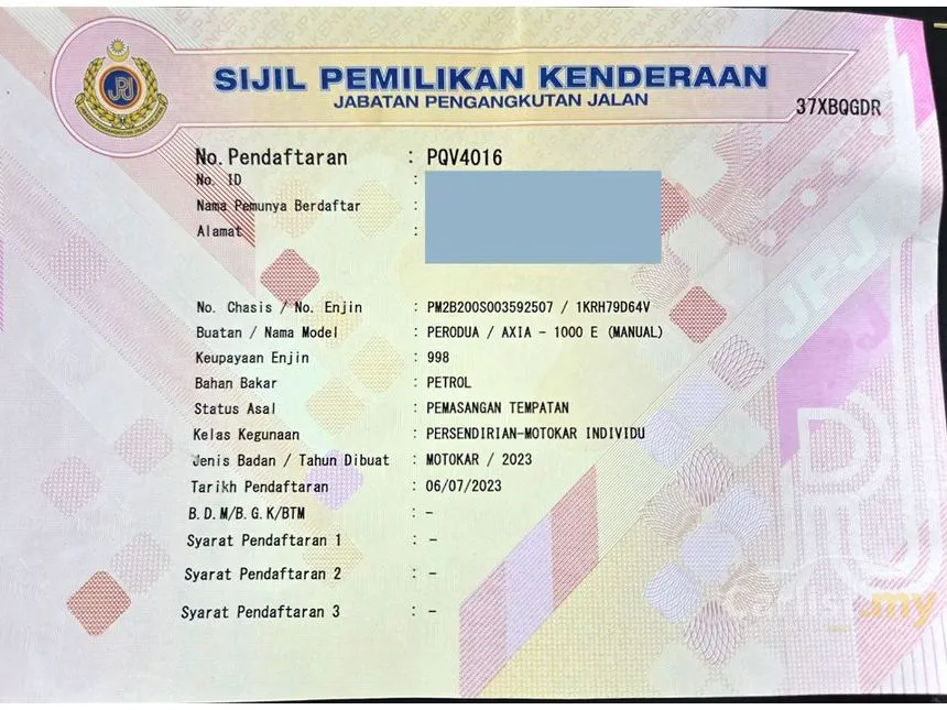 2023 Perodua AXIA E Hatchback