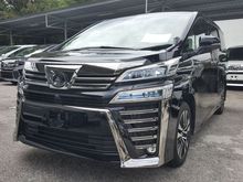 2018 Toyota Vellfire 2.5 ZG WITH PRECRASH SYSTEM SUNROOF 4CAMS