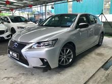2012 Lexus CT200h 1.8 Hybrid Luxury (A) F-SPORT, FULL SERVICE LOW MILEAGE, CREAM COLOR INTERIOR, KEYLESS PUSH START, CENTER SCREEN, ECO EV SPORT MODE