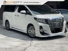 2018 Toyota Alphard 2.5 MPV WARRANTY + SUNROOF + PREMIUM CAPTAIN SEAT (2ND ROW) + 360 CAMERA
