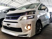 2013 Toyota Vellfire 2.4 Z Golden Eyes,MUST SEE!Bodykit and Grill, lower suspension,leather seat, power-boat