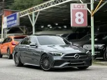 2023 Mercedes-Benz C300 2.0 AMG Line WARRANTY till 2027 Full Service Record with NZ Wheel 34K KM only W206