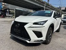 2021 Lexus NX 300 2.0 F Sport SUNROF BSM 360 CAMERA, BOTH ELECTRIC SEAT , MEMORY SEAT , PWR BOOT WITH GRADE 4.5