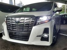 2016 TOYOTA ALPHARD 2.5 SC MODEL - FULL SPEC - MANY UNITS - JBL 4 CAM - JBL SURROUND - SUNROOF - PILOT SEATS - PRE CRASH