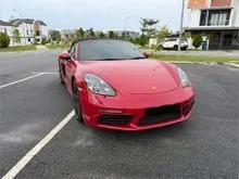 2016 Porsche 718 2.0 Boxster Convertible Local Porsche Malaysia CBU Full Spec Sport Chrono Package Tip Top Condition PorschBoxster718
