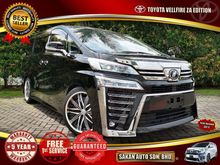 2018 Toyota Vellfire 2.5 Z A Edition MPV **PRICE Included SST**CLEARANCE SALES**DIGITAL INNER MIRROR**2 POWER DOOR**UNREG**JAPAN SPEC