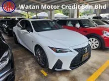 2022 Lexus IS 300 F Sport Black Leather Seat Interior 2.0 Turbo (Grade 4.5) (8 Year Warranty) Paddle Shift Keyless Entry IS300 F Sport Unreg