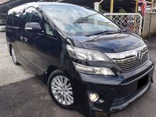 2012 TOYOTA VELLFIRE 2.4 (A) ZG SPEC LIMITED STOCK BLACK NAPPA PREMIUM LEATHER SEAT 2 PILOT SEAT
