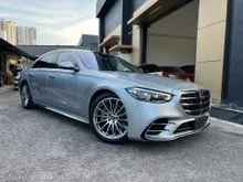2021 Mercedes-Benz S500L 3.0 4MATIC AMG Line PANORAMIC ROOF,HUD,3D DIGITAL INSTRUMENT,TELESCOPIC STEERING WHEEL,BURMESTER 3D,360 CAM JPN UNREG