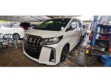 2019 Toyota Alphard 2.5 SC UNREGIST,FULLSPEC,SUNROOF,PILOT SEAT,LEATHER,LED DAYLIGHT,360 CAMERA,PRE CRASH,FRONT & BACK DVD & ETC,FREE WARRANTY & GIFTS