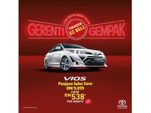 2020 Toyota Vios 1.5 Penjana Tax Free Promo Save RM 9,899 EZbeli Loan Monthly Istallment From RM 538