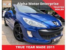 2011 TRUE Peugeot 308 1.6 THP (A) TURBO PANAROMIC PREMIUM NICE NUMBER