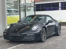 2023 Porsche 911 3.0 Carrera 4 Cabriolet Convertible UK Spec With Red Interior, PDLS+, Electric Spoiler, 14 Way Power Adjust Seat And More