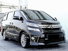 Toyota Vellfire Z Golden Eye audioless 2014 plat ganjil
