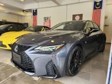2021 Lexus IS300 2.0 F SPORT MODE BLACK (A) GRADE4.5 REDLEATHERSEATS 3LED SUNROOF 360CAM BBSRIMS ORANGEBRAKECALIPER