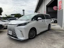 2024 Lexus LM 500h 2.4 Version L 6 Seater MPV, Modellista Bodykits, Black Leather Seat, Mark Levinson, Universal Step, HUD, Rear Entertainment