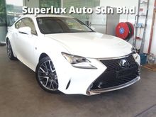 2016 Lexus RC200t 2.0 F Sport Japan Full Spec + Sunroof + Showroom Car + Like Brand New + Unregistered + Local AP (NO GST NO SST! CALL ME NOW!)