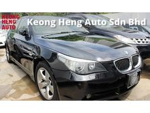 2006 BMW 525i 2.5 JAPAN SPEC + Done 79K KM Low Mileage + 2 Elec.Memory Seats + Leather Seats + Nice No.6900 + MANY UNITS E60 FOR SALE! CALL ME TO NEGO