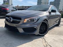 RECARO SEAT , HARMON KARDON , PANAROMIC ROOF , ELECTRONIC SEAT , MEMORY SEAT , UNREG Mercedes-Benz CLA45 AMG 2.0 4MATIC Light Aluminium Trim Coupe.