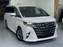 2023 Toyota Alphard 2.5 Z MPV READY STOCK ORI LOW MILEAGE TIP TOP CONDITION SUNROOF, BSM, DIM, 360 CAM, SPARE TYRE