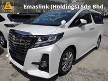 2017 Toyota Alphard 2.5 TAPE BLACK SPEC SUNROOF MOONROOF 360 SURROUND CAMERA POWER BPPT PRICE INCLUSIVE SST FREE 2 YEAR WARRANTY
