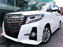 2017 Toyota Alphard 2.5 S SA TYPE BLACK 2PDR PBT ORIGINAL MILEAGE 5 YEARS WARRANTY
