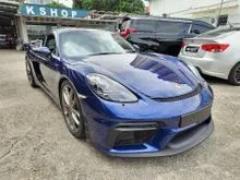 [UK SPEC] 2022 PORSCHE 718 4.0 CAYMAN GT4 Coupe BOSE PDLS+ S/CHRONO S/EXHAUST (A) UNREG