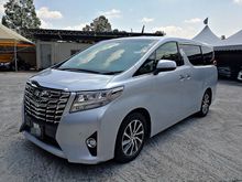 2015 Toyota Alphard 2.5 G JBL Home Theater Sunroof Full Service