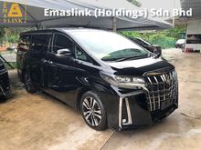 2018 Toyota Alphard 2.5 G S C Package MPV Sequential 3 LED Headlamp 360 Camera Sun Moon Roof Full Leather Pilot Seat Pre Crash Lane Assist 9 Air Bags