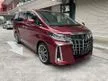 Recon 2021 Toyota Alphard 2.5 SC Maroon Red 20 KRANZE RIM DIM BSM