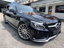2017 MERCEDES BENZ C200 AMG LINE PREMIUM COUPE , PUSH START WITH PANORAMIC ROOF
