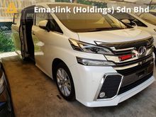 2015 Toyota Vellfire 2.5 ZA Surround camera Power Boot Unreg 0% GST PRICE