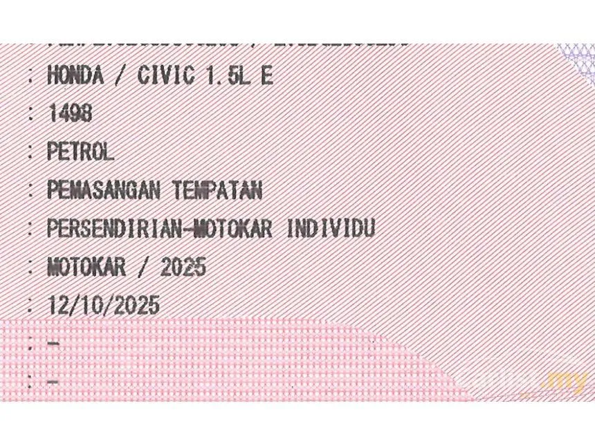 2025 Honda Civic E Sedan