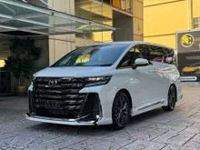 2024 Toyota Vellfire 2.4 Z Premier MPV, Grade 6a, HUD, 360, Sunroof, Electric Sun Shade, Eye Tracking, Wireless Carplay, Bsm, Dim, call for best offer