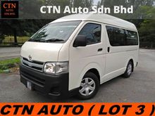 2012 Toyota Hiace 2.7 (A) HIGH ROOF WINDOW VAN 12 SEATER DOUBLE BLOWER AIRCOND TRUE YEAR MAKE