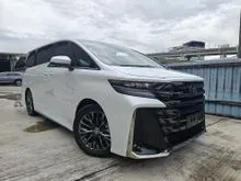 2024 Toyota Vellfire 2.4 Z Turbo Grade 5A Sun Roof 4Cam360View PCS LTA BSM DIM HUD Advance Park Display Audio Brown Leather Power Boot Unregister